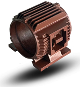 電動機機殼新光組裝成型側出線